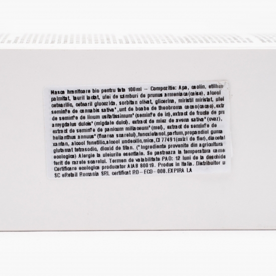 Mască hrănitoare bio pentru față 100ml