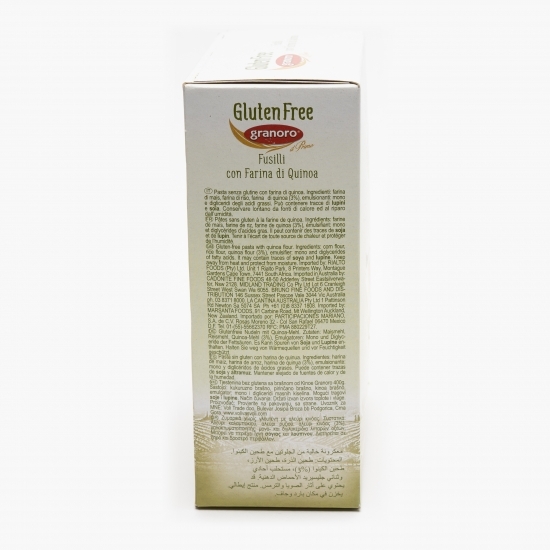 Fusilli fără gluten cu făină de quinoa 400g