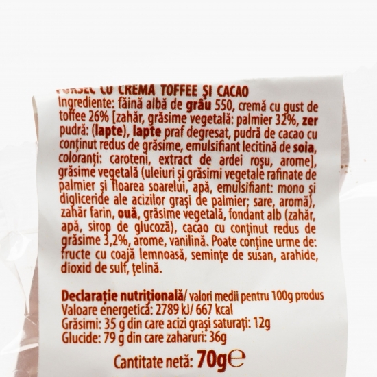 Fursecuri cu cremă toffee și cacao 70g