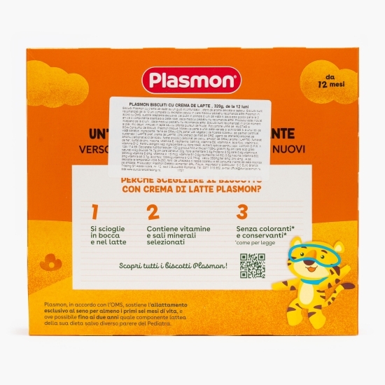 Biscuiți cu cremă de lapte, +12 luni, 320g