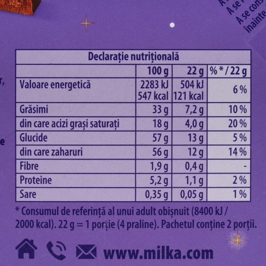 Praline cu cremă de alune 44g