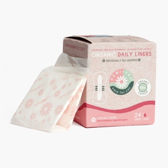 Absorbante zilnice din bumbac organic 24 buc