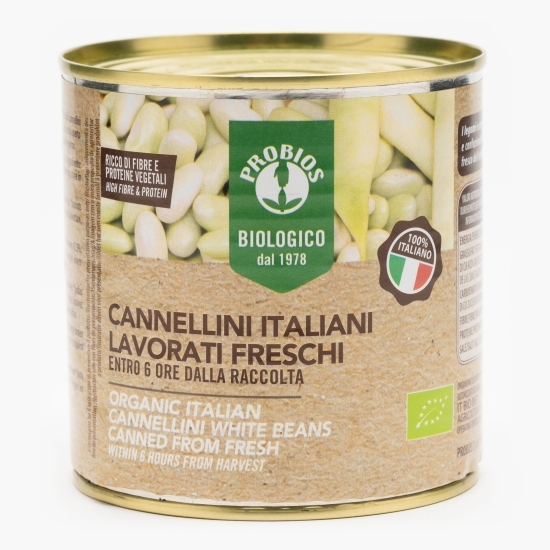 Fasole albă cannellini prefiartă eco 400g
