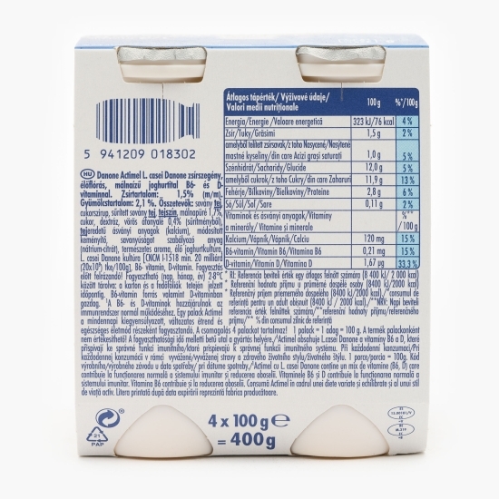 Iaurt de băut cu zmeură 4x100g