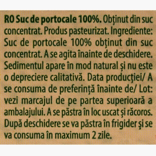 Suc de portocale 100%, 1l