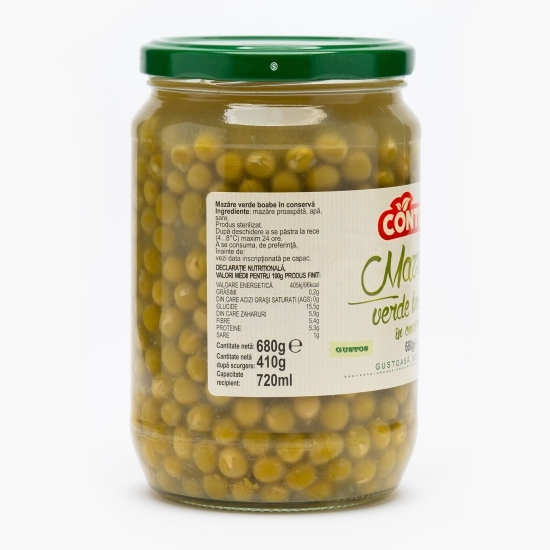 Mazăre verde boabe 680g