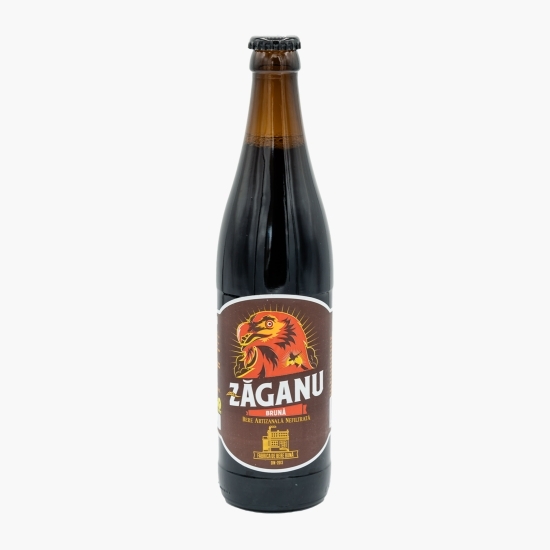 Bere artizanală nefiltrată brună sticlă 0.5l
