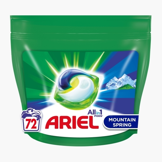 Detergent de rufe capsule All in One Pods Mountain Spring, 72 spălări
