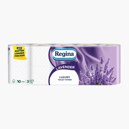 Hârtie igienică Lavandă, 3 straturi, 10 role