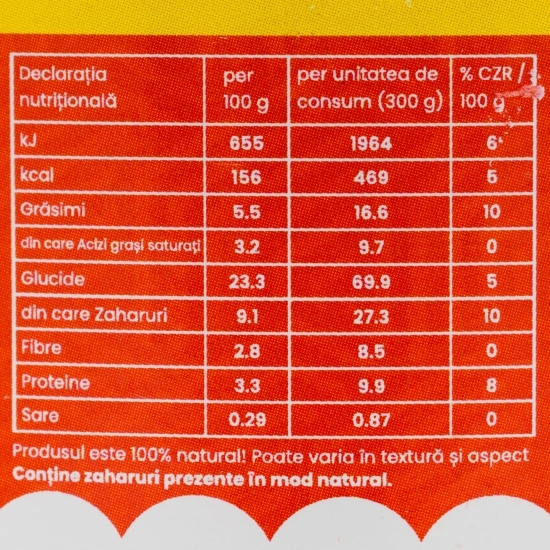 Budincă de ovăz cu merișoare, cocos și vișine, fără zahăr adăugat 300g