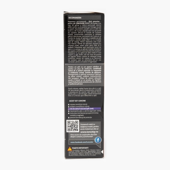 Vopsea permanentă pentru păr 8.1 Expert Oil Fusion blond cenușiu deschis 100ml