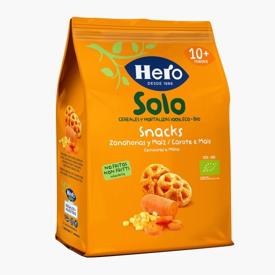 Snack eco cu morcovi și porumb, +10 luni, 40g