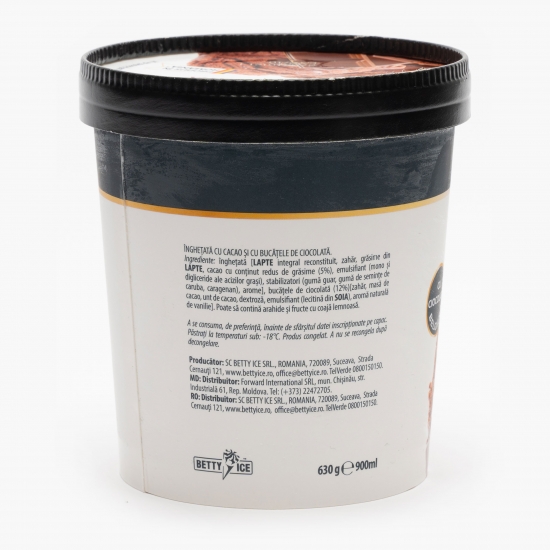 Înghețată cu cacao și bucăți de ciocolată 630g