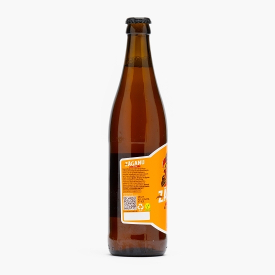  Bere artizanală nefiltrată blondă sticlă 0.5l
