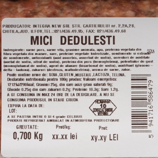 Mici Dedulești 700g