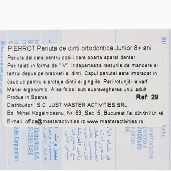 Periuță de dinți ortodontică Soft pentru copii 8+ ani