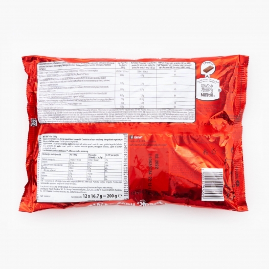 Ciocolată cu lapte și napolitană Mini 200g