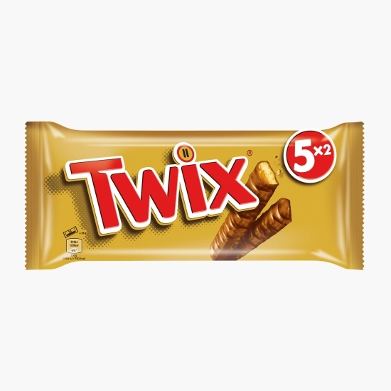 Batoane cu biscuit și caramel învelite în ciocolată cu lapte 5x50g