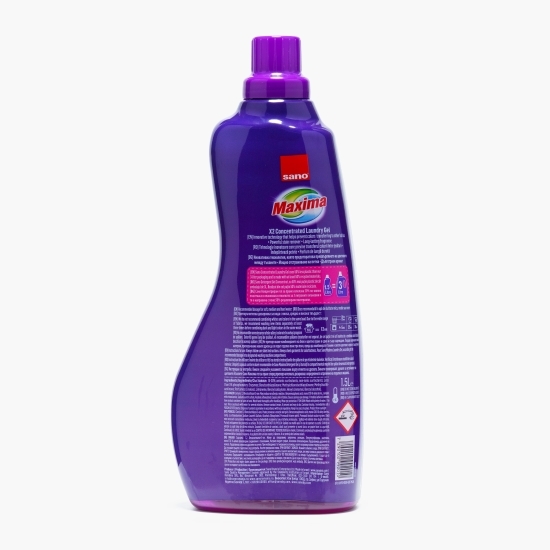 Detergent de rufe lichid gel Maxima Mix & Wash, 60 spălări, 1.5l
