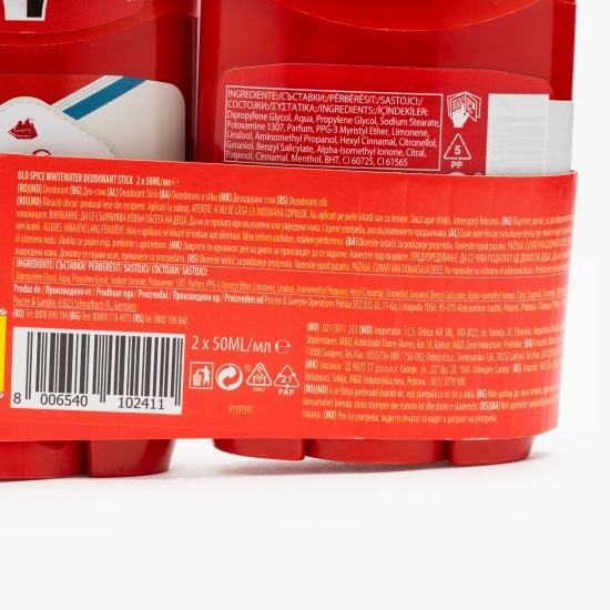 Deodorant stick Whitewater 2x50ml