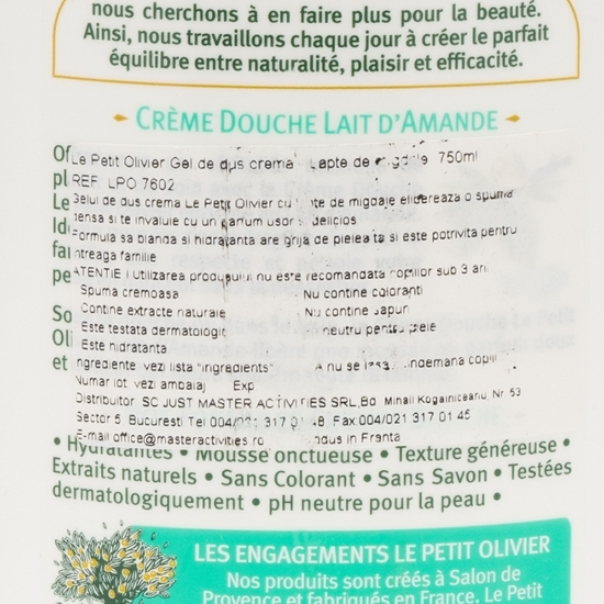 Gel de duș migdale 0.75l