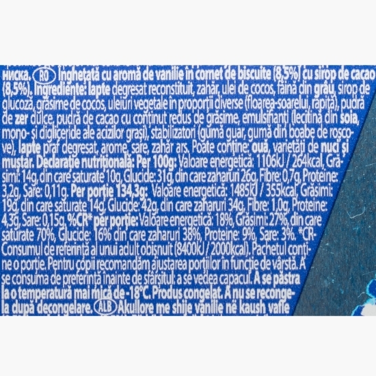 Înghețată de vanilie cu sirop de cacao 134.3g