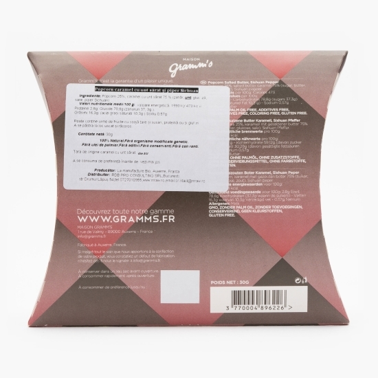 Popcorn caramel cu unt sărat și piper Sichuan 30g