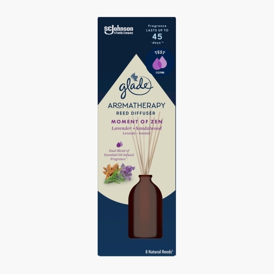 Difuzor de parfum lavandă și lemn de santal Aromatherapy Moment of Zen 80ml