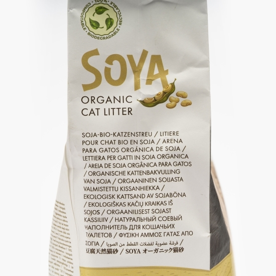 Așternut pentru pisici organic soia 6l