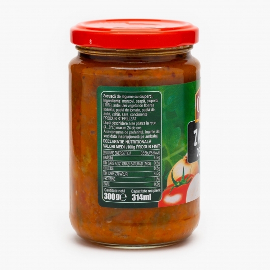 Zacuscă de legume cu ciuperci 300g
