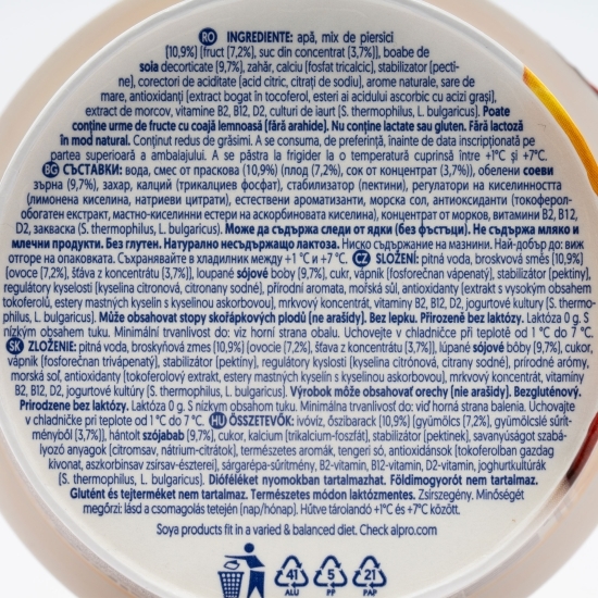 Produs fermentat din soia cu piersici 150g