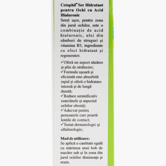 Ser hidratant pentru ochi cu Acid Hialuronic 14ml