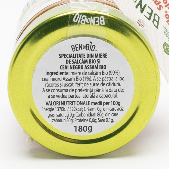 Specialitate din miere eco și ceai negru Assam 180g