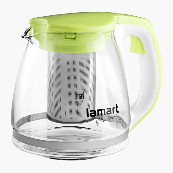 Ceainic cu infuzor, verde, 1.1l