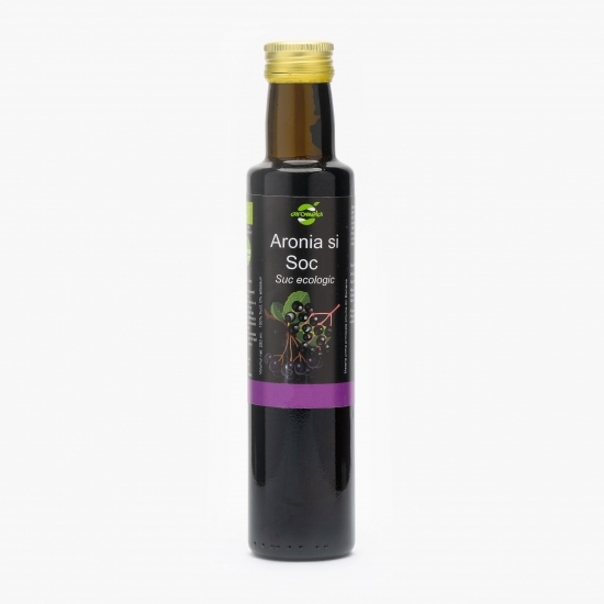 Suc ecologic aronia și soc 0.25l