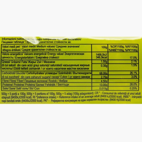 Paste Fusilli tricolore 500g
