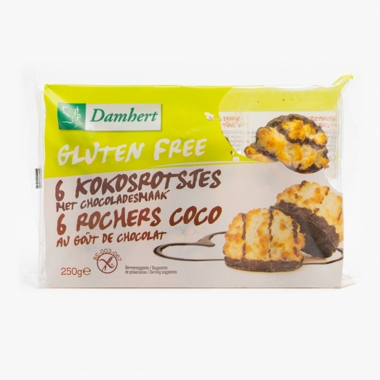 Biscuiți cu nucă de cocos și ciocolată fără gluten 250g