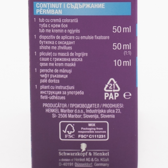 Vopsea de păr permanentă Intensive Color Cream, 10-19 blond argintiu rece, 110ml