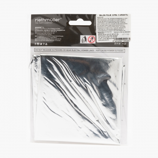 Balon folie cifra 5, 83 cm
