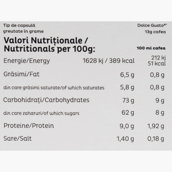 Irish Cappuccino 16 băuturi, capsule compatibile Dolce Gusto