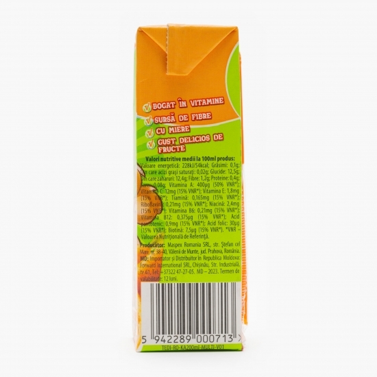 Suc de morcovi, mere, portocale, banane şi lămâi 0.2l
