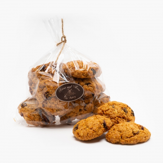 Biscuiți cu fulgi de ovăz și merișoare 240g