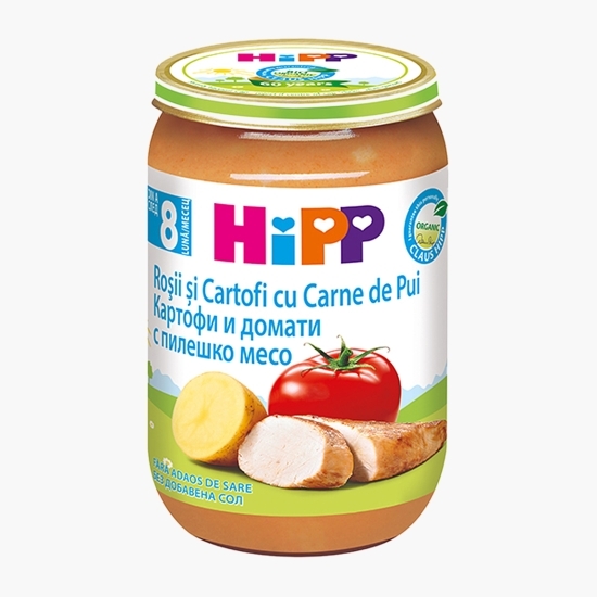 Meniu eco pui cu roșii și cartofi, +8 luni, 220g