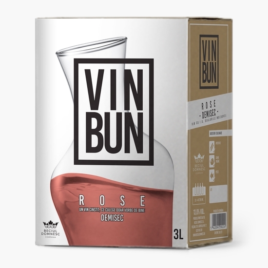 Vin rose demisec, 12%, 3l