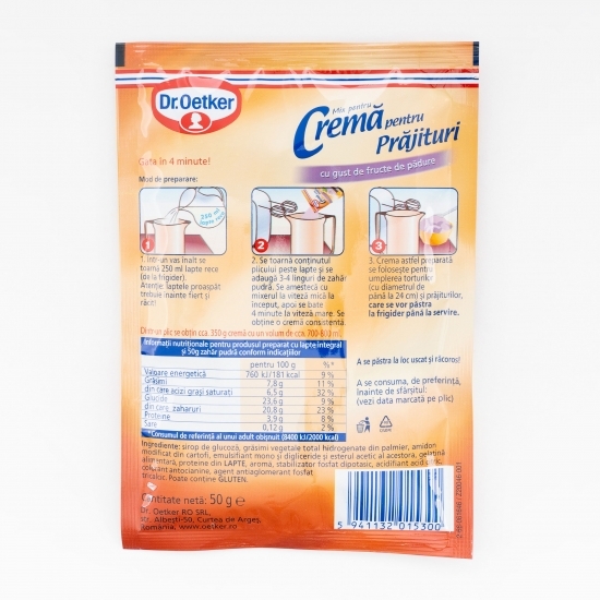 Mix de cremă pentru prăjituri cu gust de fructe de pădure 50g 