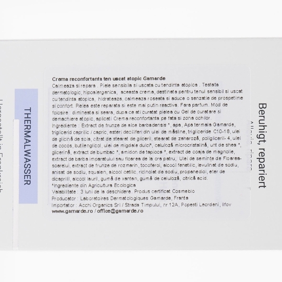 Cremă reconfortantă, bio pentru ten uscat atopic 40ml
