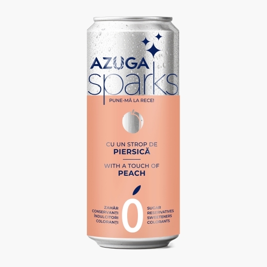 Apă carbogazoasă Sparks, cu extract natural de piersică  0.33l