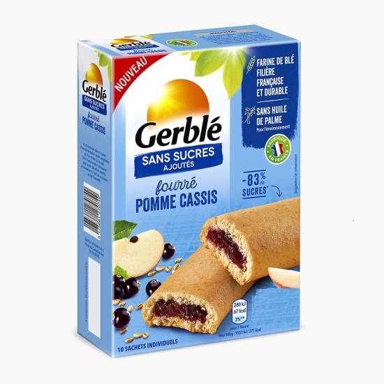 Biscuiți cu umplutură de măr și coacăze negre fără zahăr adăugat 180g