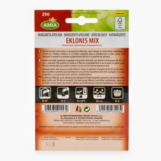 Semințe margaretă africană mix 0.1g