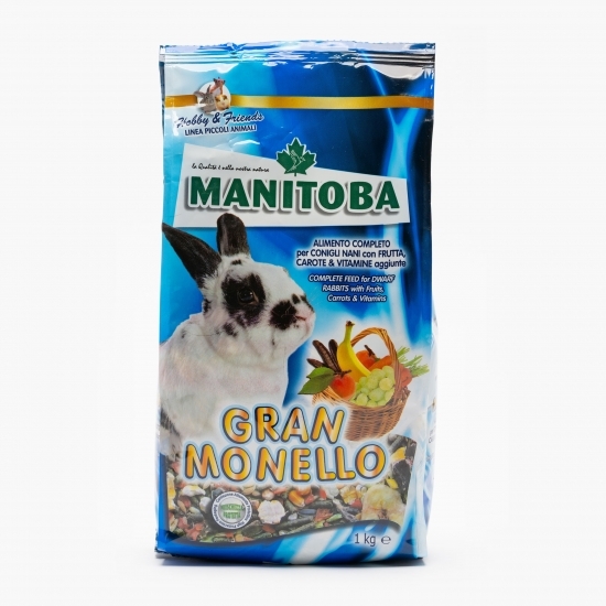 Hrană completă iepuri mici Gran Monello 1kg